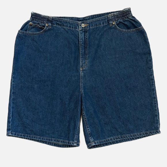 L.L. Bean Double L Dark Denim Walking Shorts Size 20 Regular - Picture 1 of 7